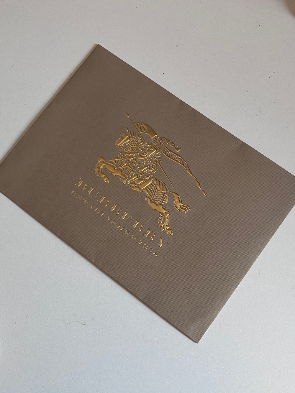 Burberry envelope